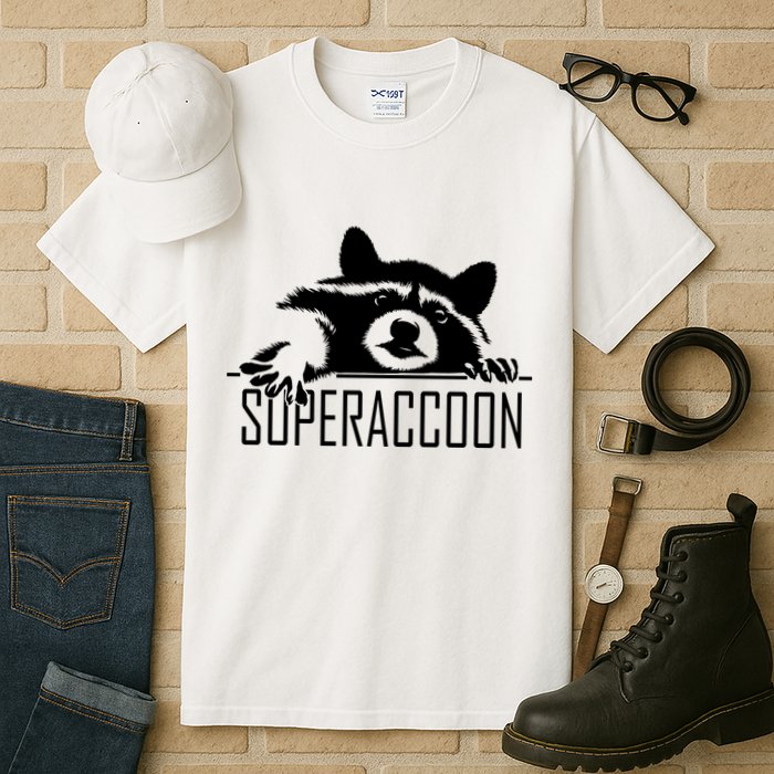 Super Raccoon Superraccon Trash Panda Tall T-Shirt