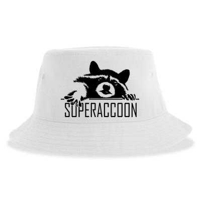 Super Raccoon Superraccon Trash Panda Sustainable Bucket Hat
