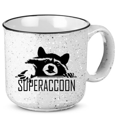 Super Raccoon Superraccon Trash Panda 15oz Campfire Ceramic Mug