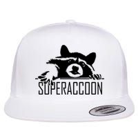 Super Raccoon Superraccon Trash Panda Flatbill Hat