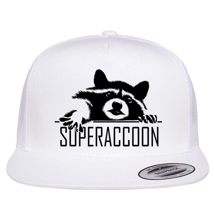 Super Raccoon Superraccon Trash Panda Flatbill Hat