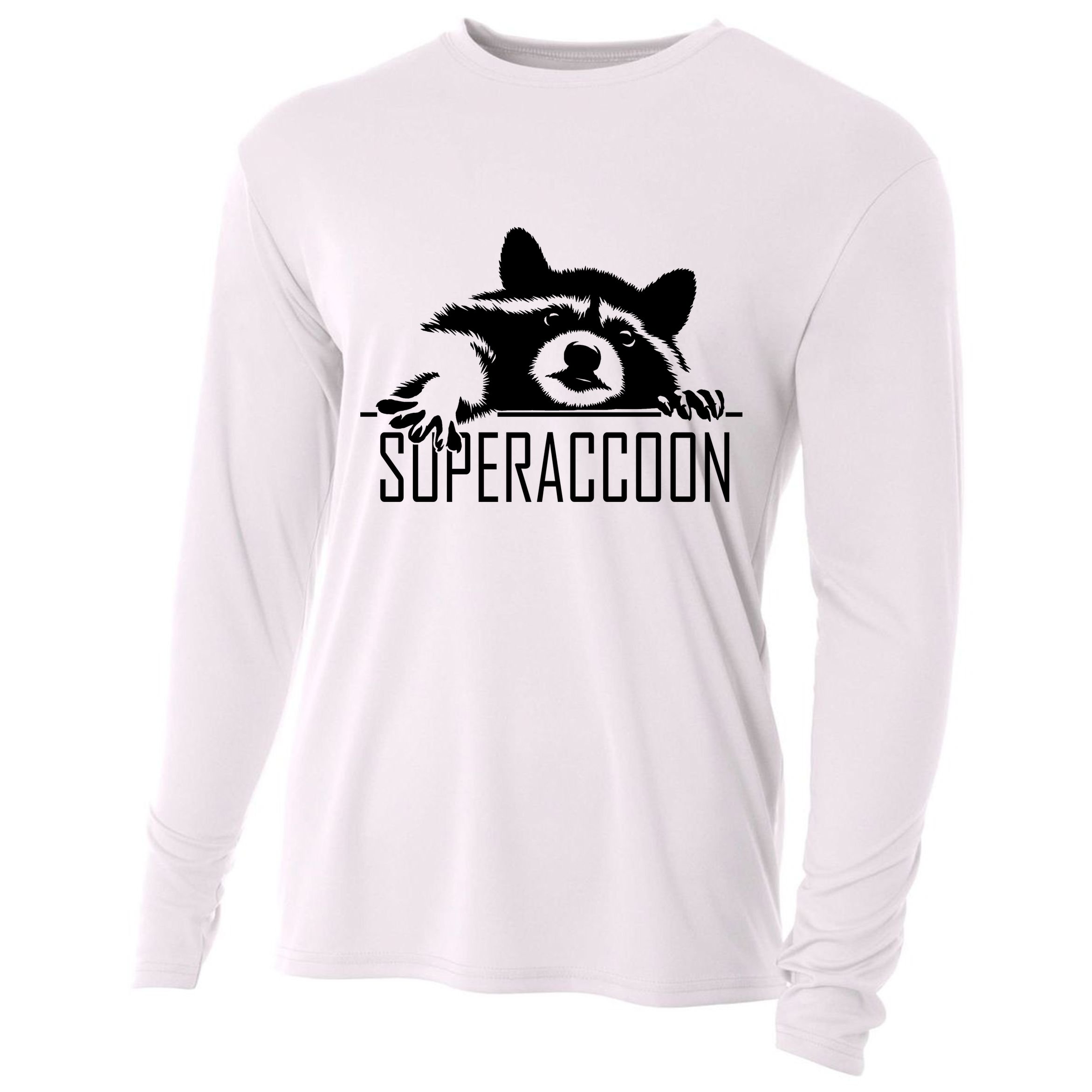 Super Raccoon Superraccon Trash Panda Cooling Performance Long Sleeve Crew