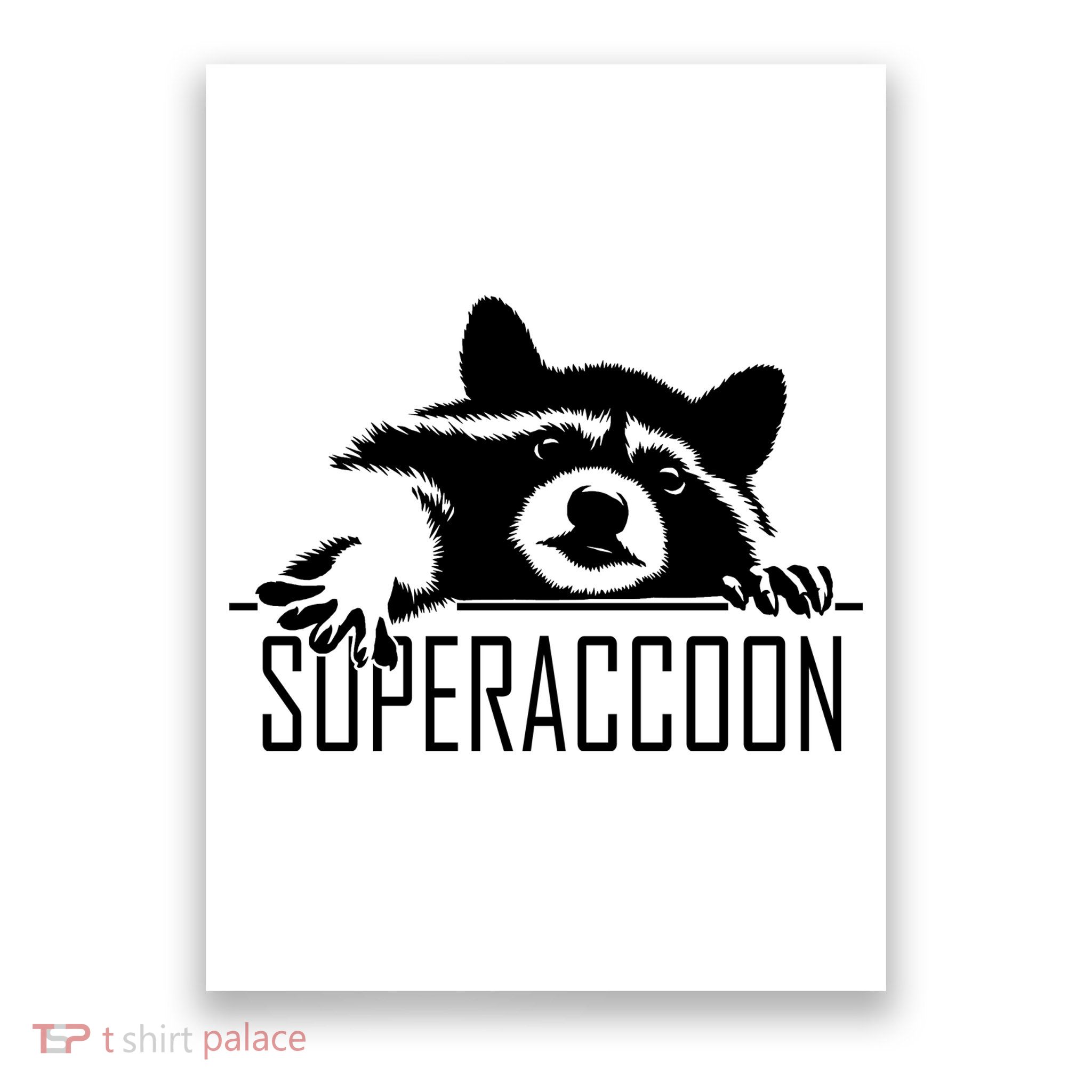 Super Raccoon Superraccon Trash Panda Poster