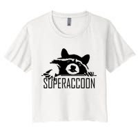 Super Raccoon Superraccon Trash Panda Women's Crop Top Tee