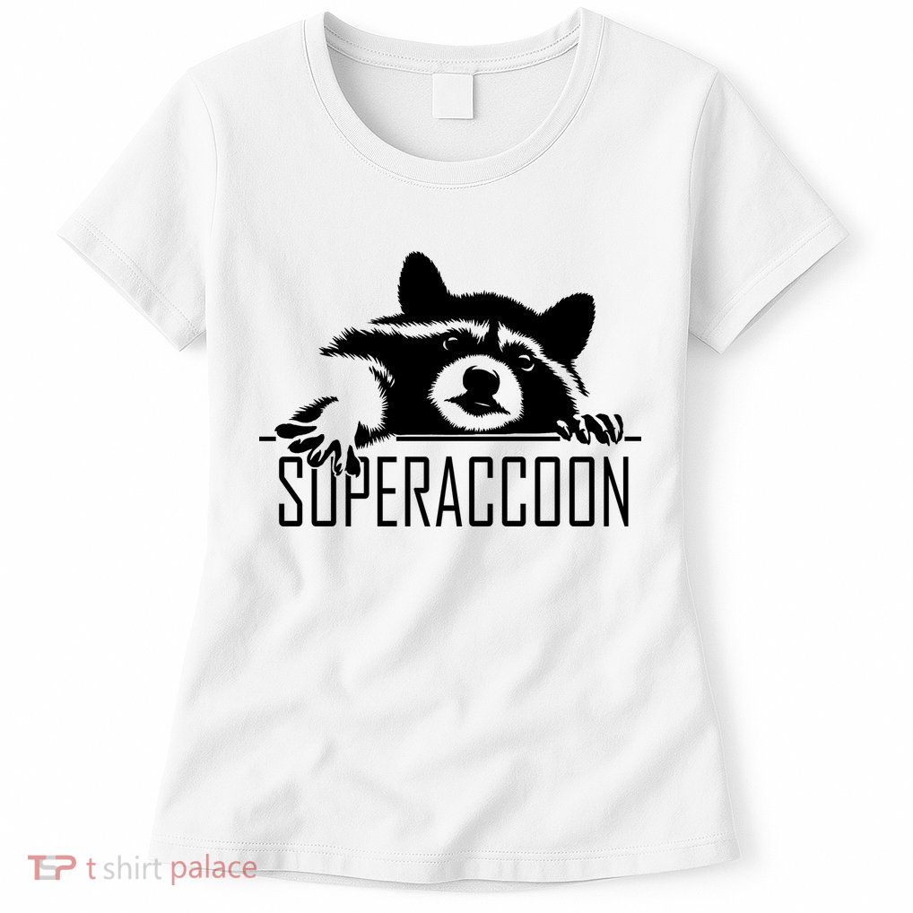 Super Raccoon Superraccon Trash Panda Womens T-Shirt