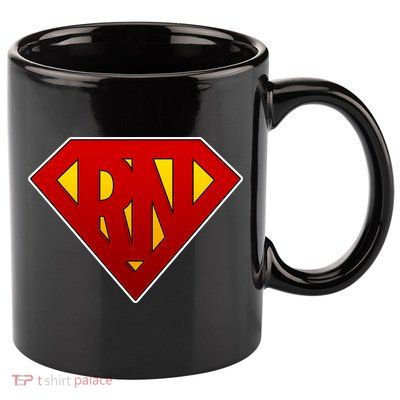 Super RN Registered Nurse 11oz C Handle Ceramic Mug