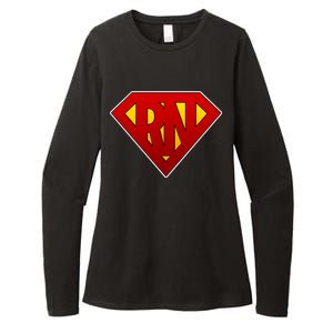 Super RN Registered Nurse Womens CVC Long Sleeve Shirt