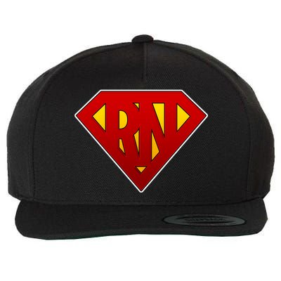 Super RN Registered Nurse Wool Snapback Cap