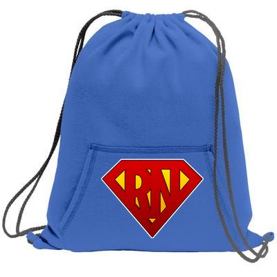 Super RN Registered Nurse Sweatshirt Cinch Pack Bag