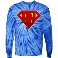 Super RN Registered Nurse Tie-Dye Long Sleeve Shirt