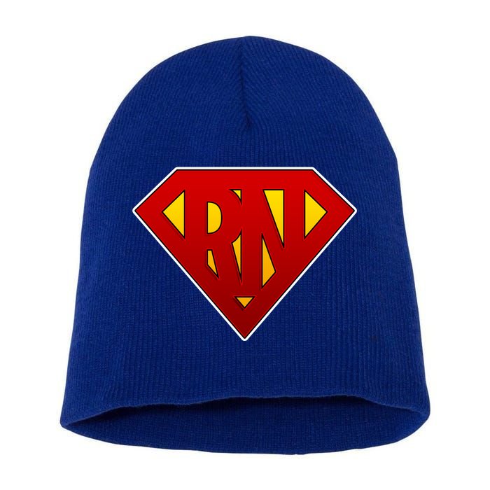 Super RN Registered Nurse Short Acrylic Beanie