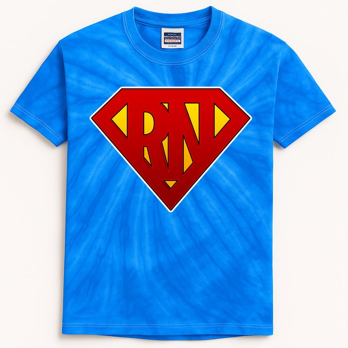 Super RN Registered Nurse Kids Tie-Dye T-Shirt