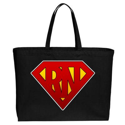 Super RN Registered Nurse Cotton Canvas Jumbo Tote