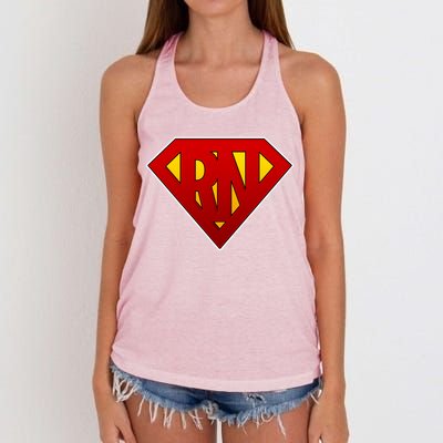 Super RN Registered Nurse Women's Knotted Racerback Tank