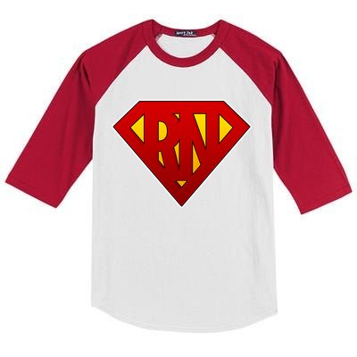 Super RN Registered Nurse Kids Colorblock Raglan Jersey