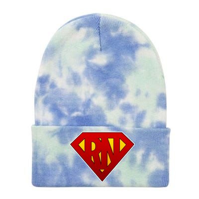 Super RN Registered Nurse Tie Dye 12in Knit Beanie