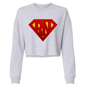 Super RN Registered Nurse Cropped Pullover Crew