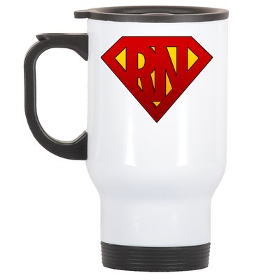 Super RN Registered Nurse Stainless Steel Travel Mug