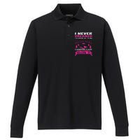 Super Sexy Camping Lady Performance Long Sleeve Polo