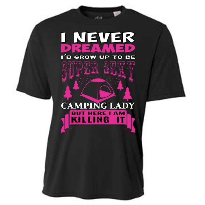 Super Sexy Camping Lady Cooling Performance Crew T-Shirt