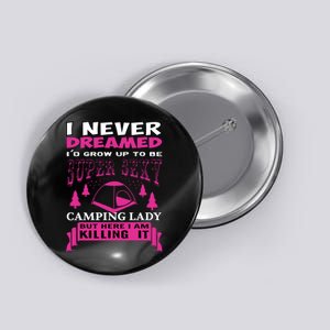 Super Sexy Camping Lady Button