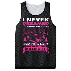 Super Sexy Camping Lady Mesh Reversible Basketball Jersey Tank