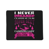 Super Sexy Camping Lady Mousepad