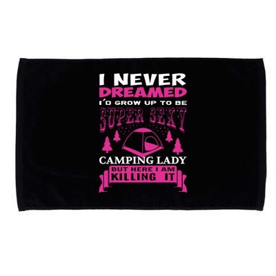 Super Sexy Camping Lady Microfiber Hand Towel