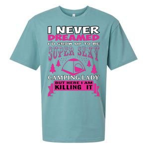 Super Sexy Camping Lady Sueded Cloud Jersey T-Shirt