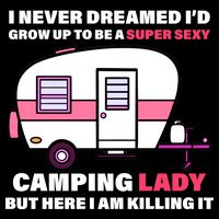 Super Sexy Camping Lady Killing It Backpack