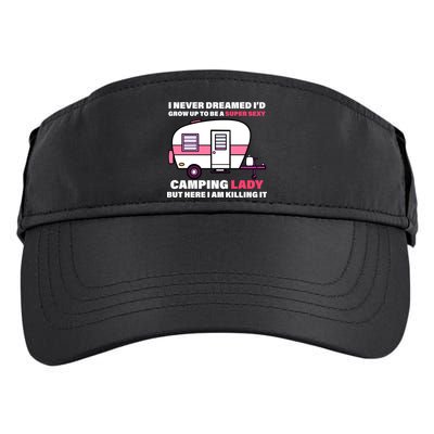 Super Sexy Camping Lady Killing It Adult Drive Performance Visor