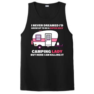 Super Sexy Camping Lady Killing It PosiCharge Competitor Tank