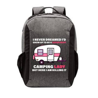 Super Sexy Camping Lady Killing It Vector Backpack