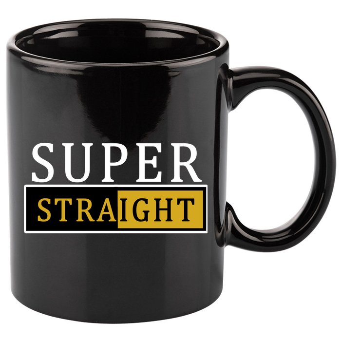 Super Straight 11oz C Handle Ceramic Mug