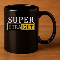 Super Straight 11oz C Handle Ceramic Mug