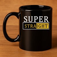 Super Straight 11oz C Handle Ceramic Mug