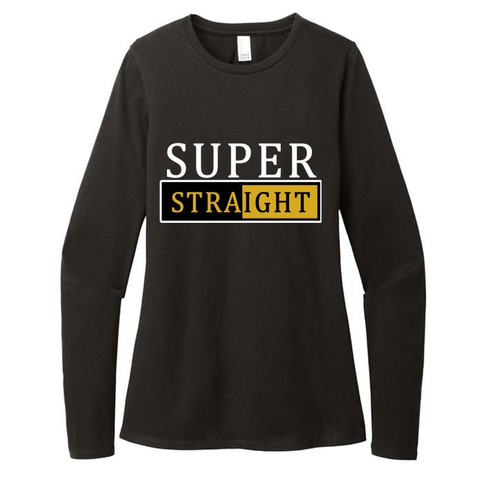 Super Straight Womens CVC Long Sleeve Shirt