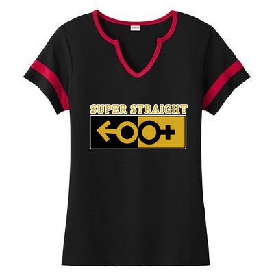 Super Straight Identity Ladies Halftime Notch Neck Tee