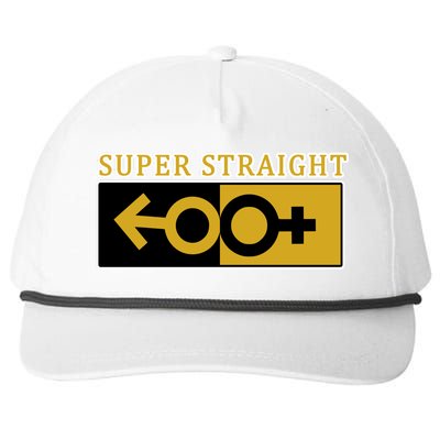 Super Straight Identity Snapback Five-Panel Rope Hat