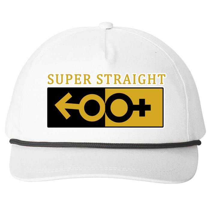 Super Straight Identity Snapback Five-Panel Rope Hat