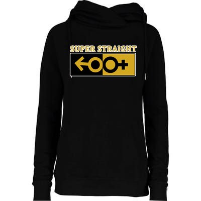 Super Straight Identity Womens Funnel Neck Pullover Hood