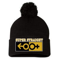 Super Straight Identity Pom Pom 12in Knit Beanie