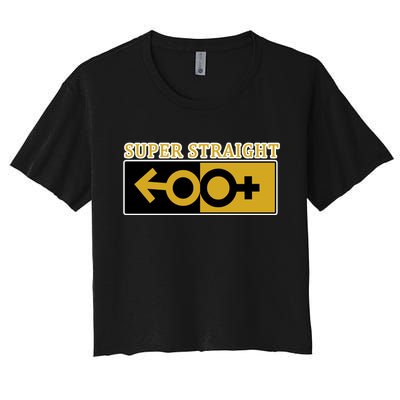 Super Straight Identity Women's Crop Top Tee