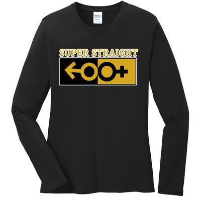 Super Straight Identity Ladies Long Sleeve Shirt