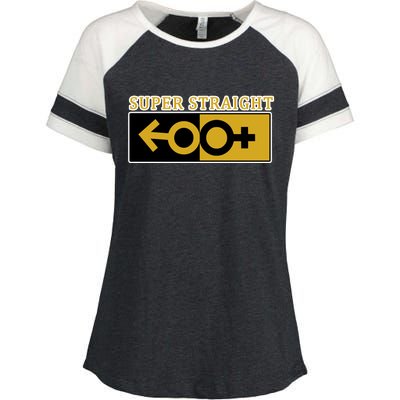 Super Straight Identity Enza Ladies Jersey Colorblock Tee