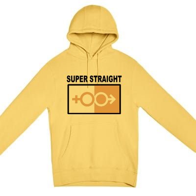 Super Straight Pride Bar Style Premium Pullover Hoodie