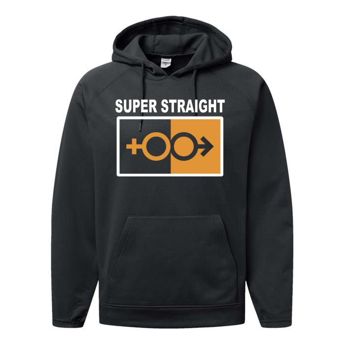 Super Straight Pride Bar Style Performance Fleece Hoodie