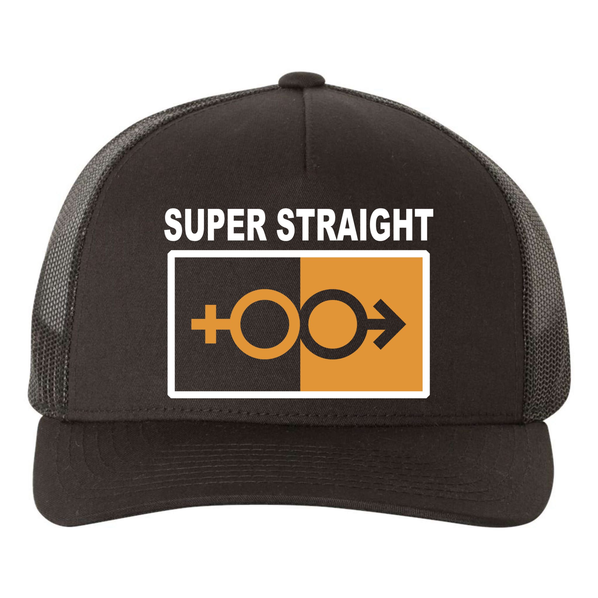 Super Straight Pride Bar Style Yupoong Adult 5-Panel Trucker Hat
