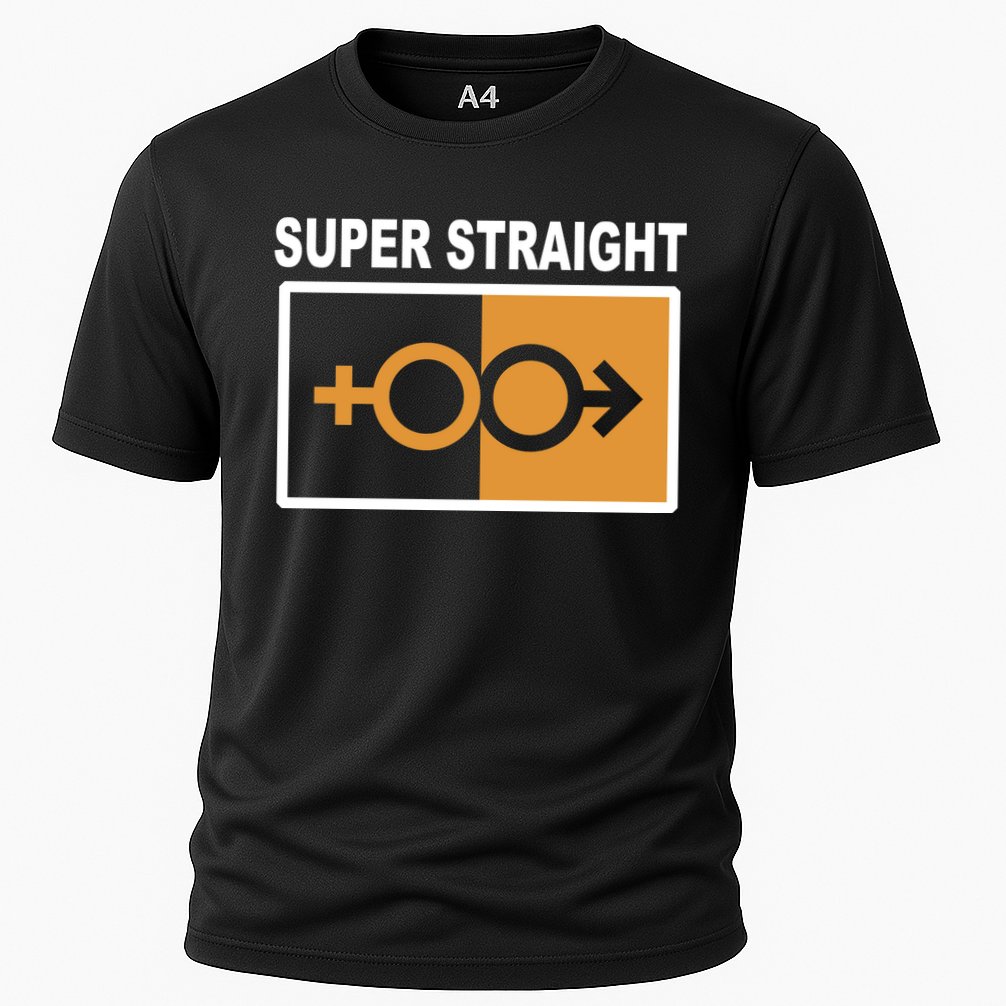 Super Straight Pride Bar Style Cooling Performance Crew T-Shirt