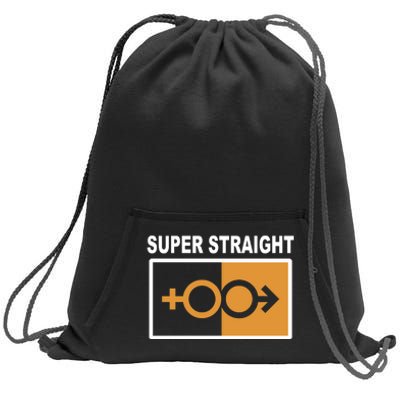 Super Straight Pride Bar Style Sweatshirt Cinch Pack Bag